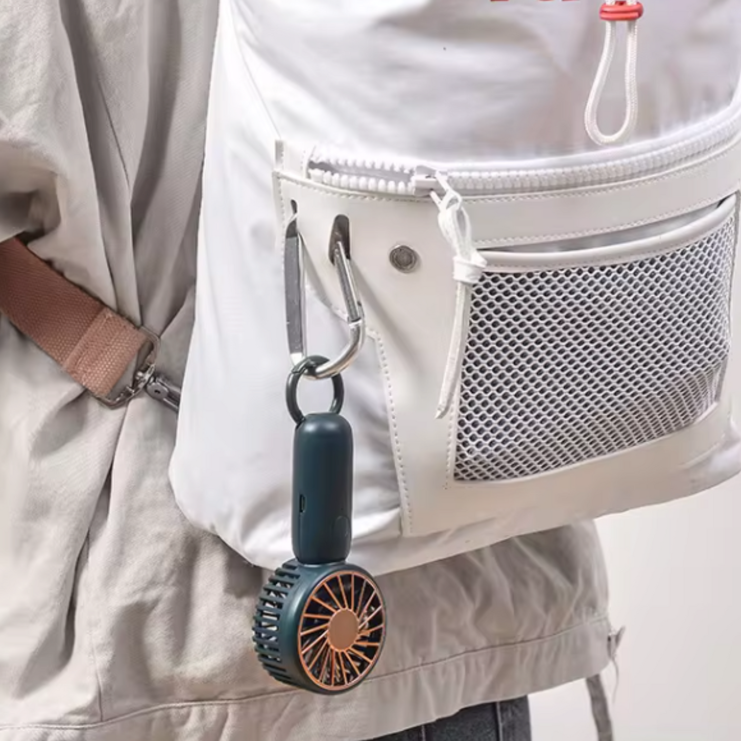 Handheld Fan with Carabiner