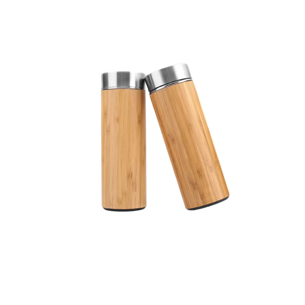 450ml Bamboo Stainless Steel Vacuum Flask – Sustainable & Insulated (450ml)