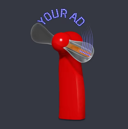 LED Message Fan