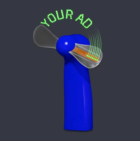 LED Message Fan