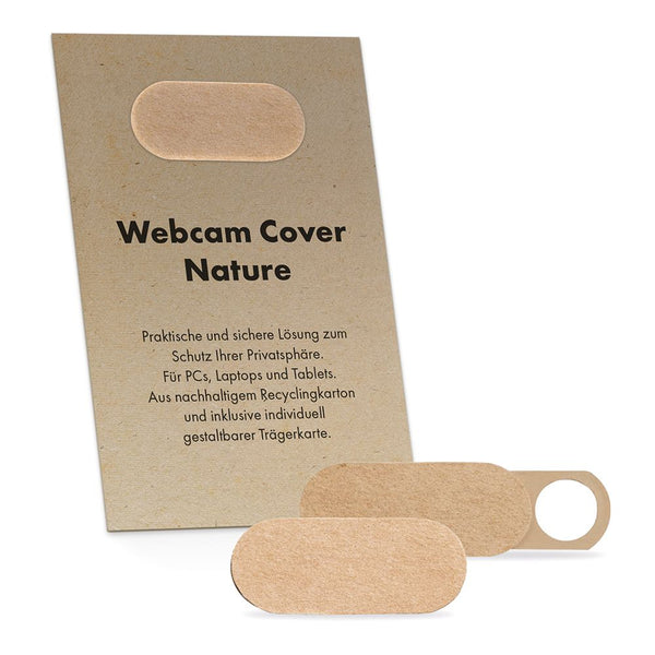 Webcam Cover Natural – Sustainable Cardboard Privacy Solution